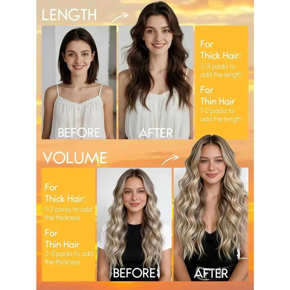 Caliee Butterfly Weft Human Hair Extensions 20 in #2 Darkest Brown 50g